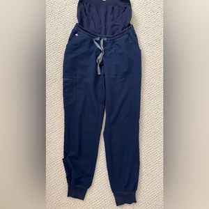 Figs Zamora maternity pants size small color navy, gently used